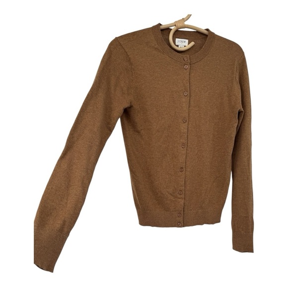 J. Crew ** Classic Cardigan in Heather Mushy Women’s Size XS Neutral Minimalist - Picture 11 of 16
